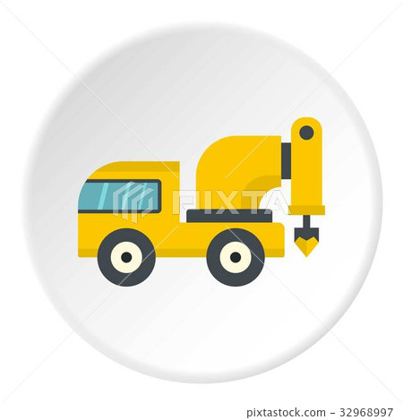 Yellow drilling machine icon circle - Stock Illustration [32968997] - PIXTA