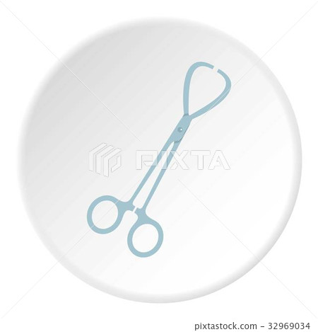 Operating scissors icon circle 32969034
