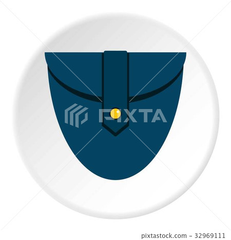 Small blue pocket icon circle - Stock Illustration [32969111] - PIXTA