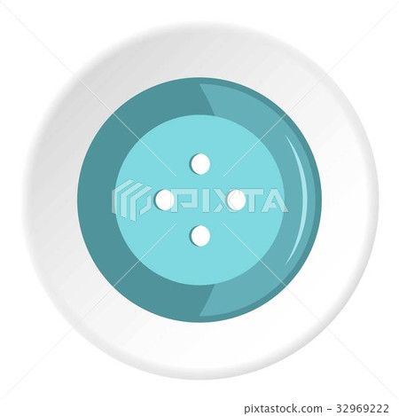 Blue clothing button icon circle - Stock Illustration [32969222] - PIXTA