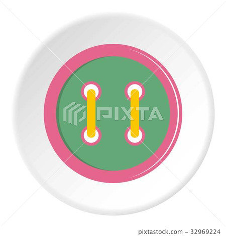 Colorful clothing button icon circle - Stock Illustration [32969224 ...