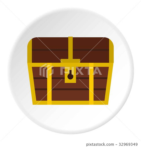 Chest icon circle 32969349