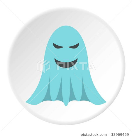 Ghost icon circle Ghost icon circle 32969469