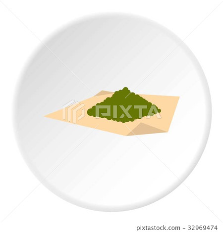 Marijuana on a paper icon circle Marijuana on a paper icon circle 32969474