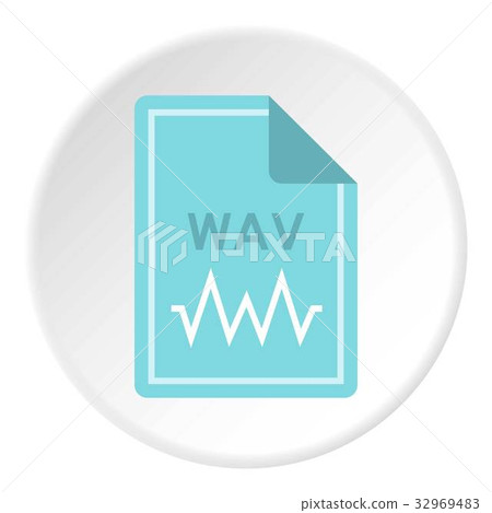 File WAV icon circle 32969483