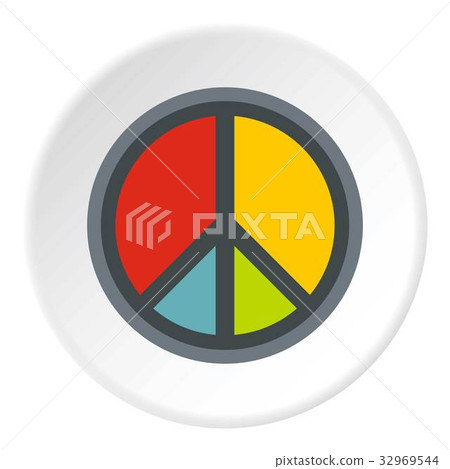 Peace symbol icon circle Peace symbol icon circle 32969544
