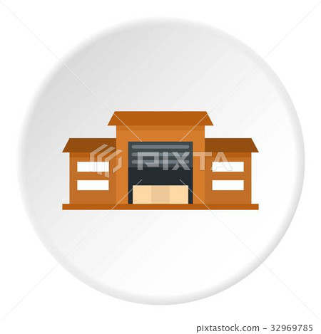 Warehouse icon circle Warehouse icon circle 32969785