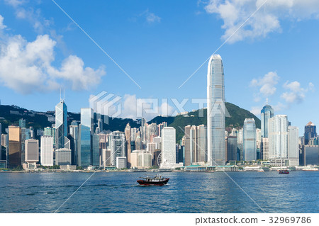 Hong Kong skyline at day time 32969786