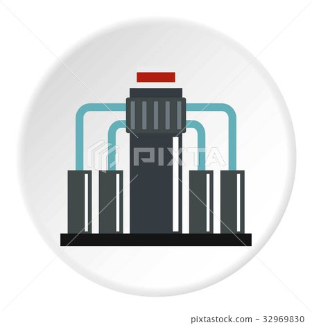Oil refining icon circle Oil refining icon circle 32969830