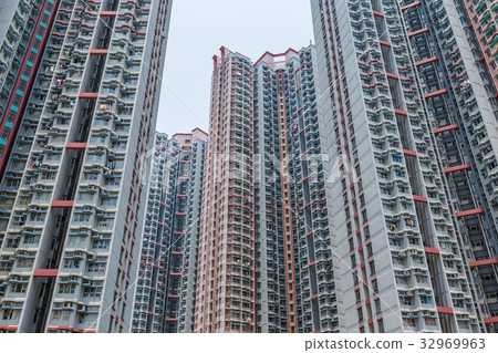 Residential building to the sky in Hong Kong 32969963