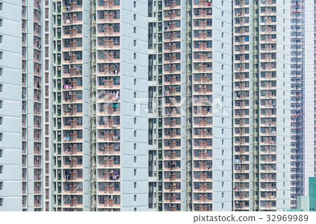 Apartment building in Hong Kong Apartment building in Hong Kong 32969989