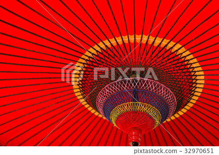 Traditional Red umbrella Traditional Red umbrella 32970651