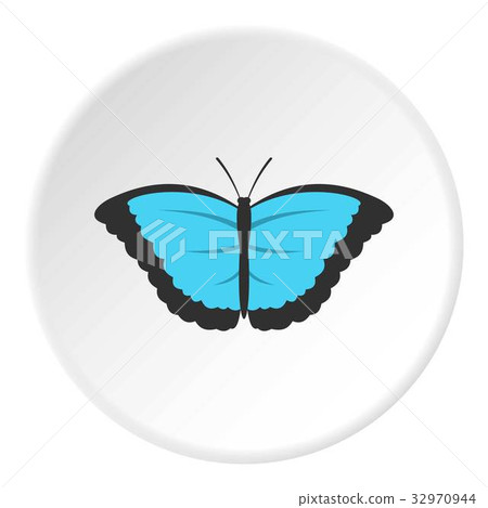 Butterfly with big wings icon circle 32970944
