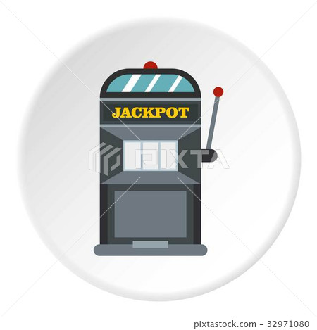 Slot machine icon circle - Stock Illustration [32971080] - PIXTA