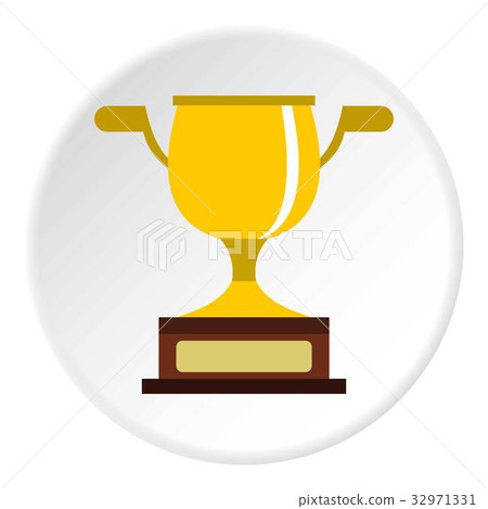 Gold cup icon circle Gold cup icon circle 32971331