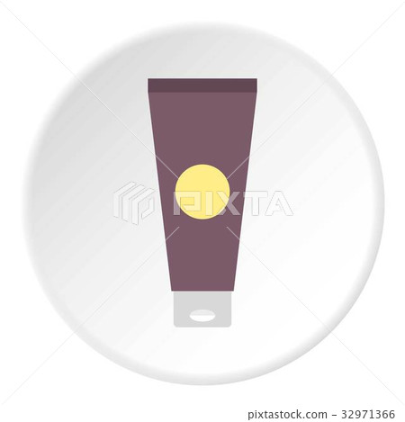 Cream tube icon circle 32971366