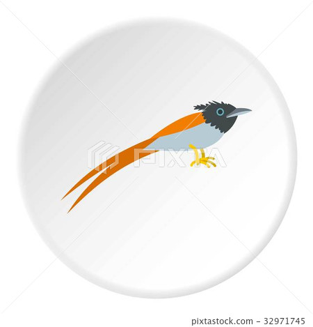 Terpsiphone paradisi icon circle Terpsiphone paradisi icon circle 32971745