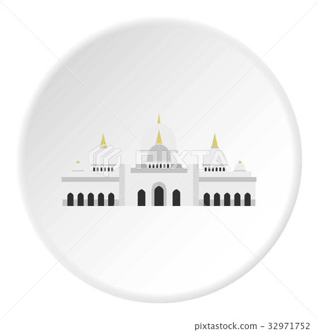 Taj Mahal icon circle 32971752