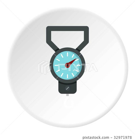 Spring scale icon circle 32971978