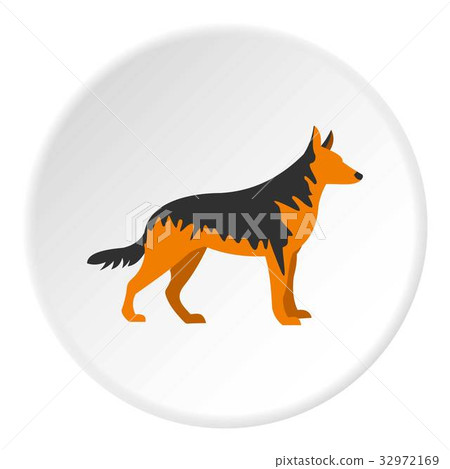 German Shepherd dog icon circle 32972169