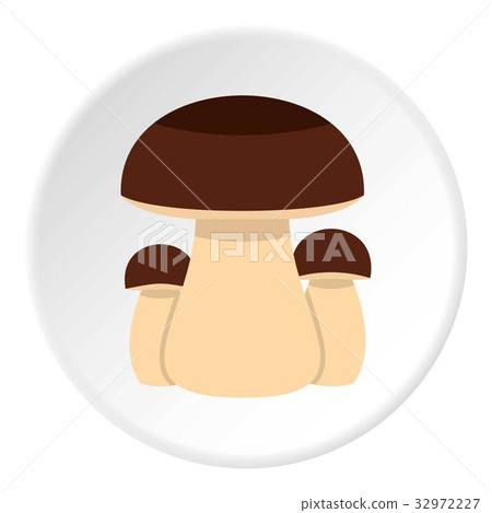 Mushroom icon circle 32972227