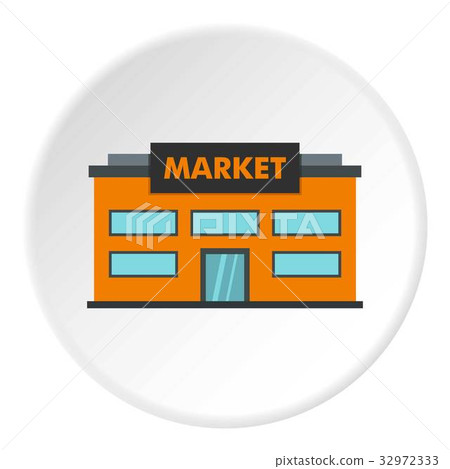 Market icon circle 32972333