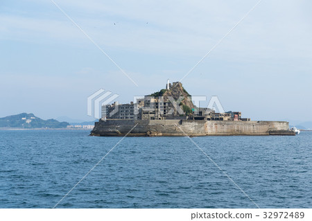 Hashima Island in Nagasaki city of Japan Hashima Island in Nagasaki city of Japan 32972489