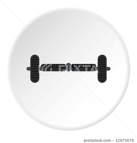 Black smart scooter icon circle 32973078