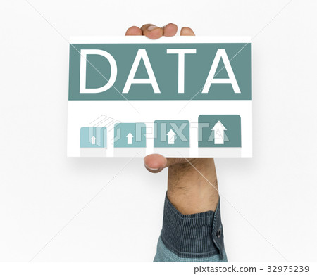 Hand holding network graphic overlay billboard Hand holding network graphic overlay billboard 32975239