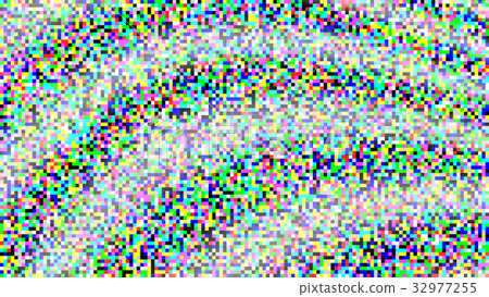 Pixel Noise Vector. VHS Glitch Texture TV Screen Pixel Noise Vector. VHS Glitch Texture TV Screen 32977255