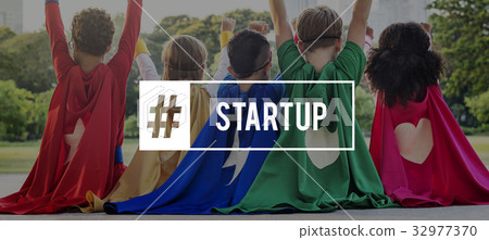 Start up Team Building Teamwork Hashtag 32977370