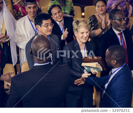 Hands Shake Agreement Diversity Conference Partnership 32978251