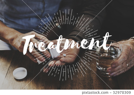 Senior Adult Health Conscious Medication Treatment Wellness Senior Adult Health Conscious Medication Treatment Wellness 32978309