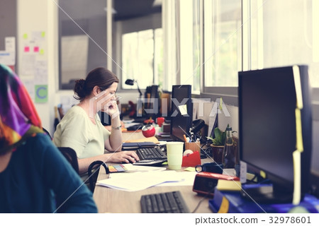 Startup Business People Working in Office 32978601