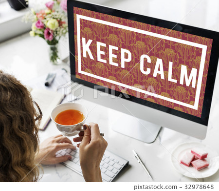Keep Calm Mindfulness Peaceful Serene Relaxation 32978648