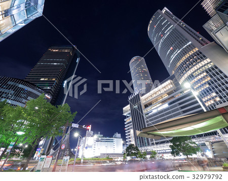 Nagoya Ekimae Skyscraper group Ekimae bustling Midland Square JR Central Towers night view 32979792