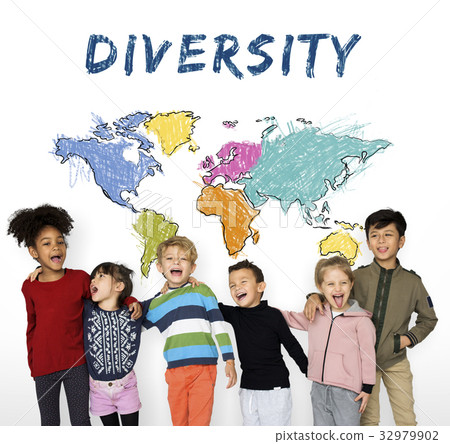 Children education learning with cartography mapping graphic Children education learning with cartography mapping graphic 32979902