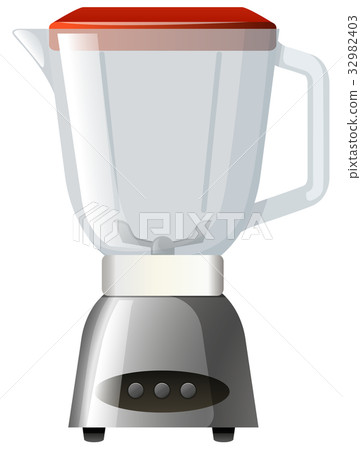 Blender With Red Lid 插圖素材 圖庫