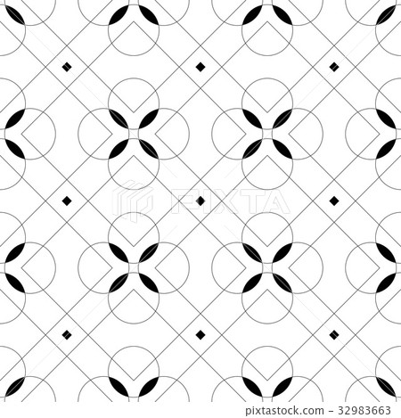 Seamless Square and Circle Pattern Seamless Square and Circle Pattern 32983663