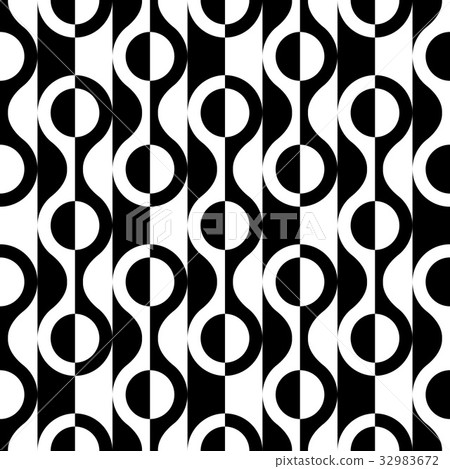 Seamless Curved Shape Pattern 32983672
