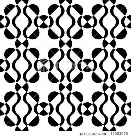 Seamless Curved Shape Pattern - Stock Illustration [32983676] - PIXTA