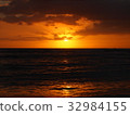 Black sea and orange sunset 1 32984155