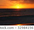 Black sea and orange sunset 2 32984156