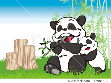 Panda 05 - Stock Illustration [32984328] - PIXTA
