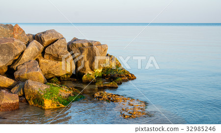 rocks in the sea rocks in the sea 32985246