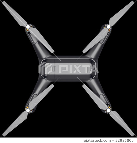 Drone quadrocopter. New tool for aerial photo and Drone quadrocopter. New tool for aerial photo and 32985803