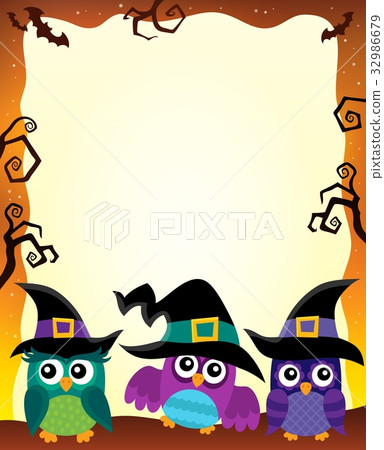Halloween image with owls theme 1 Halloween image with owls theme 1 32986679