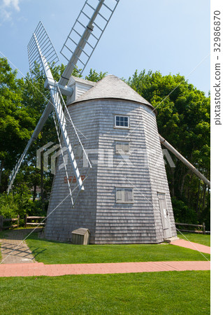 The Judah Baker Windmill  in South Yarmouth, USA 32986870