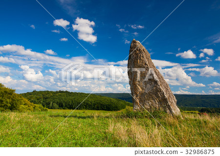 Millennium menhir on the hill Millennium menhir on the hill 32986875