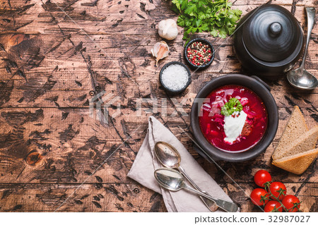 Russian soup - red borscht Russian soup - red borscht 32987027